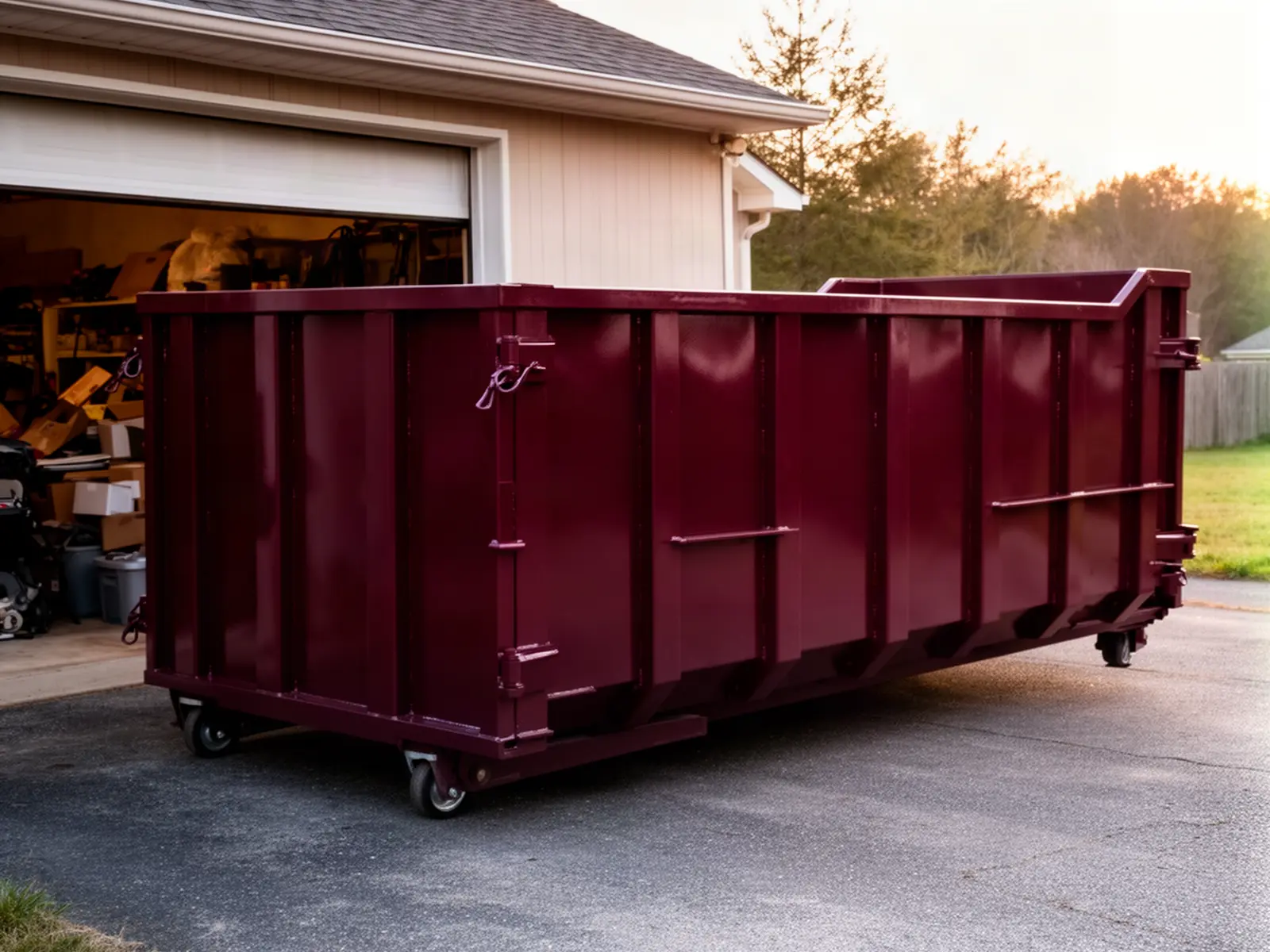 Roll-off dumpster from Crestdale Springs Dumpster Rental in College Station, TX